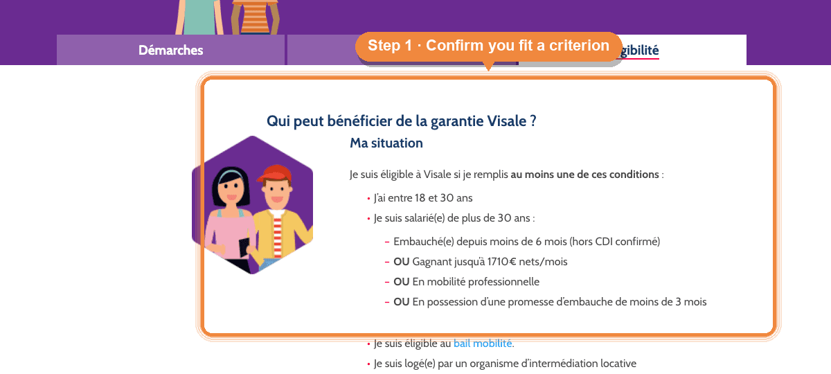 Confirm you are eligible before applying