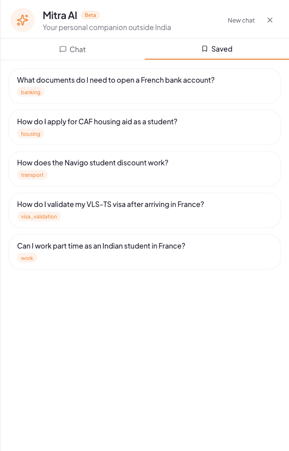 Save the conversation to your account